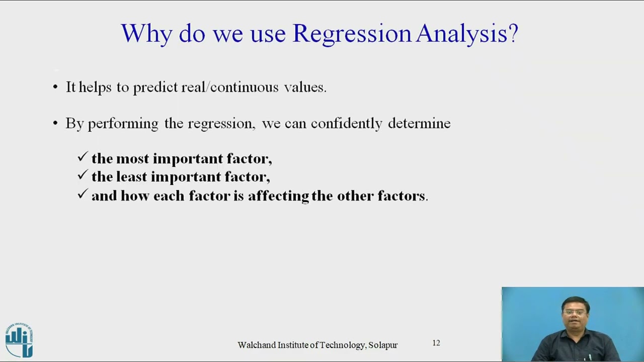 Machine Learning and Data Analysis: Regression Analysis