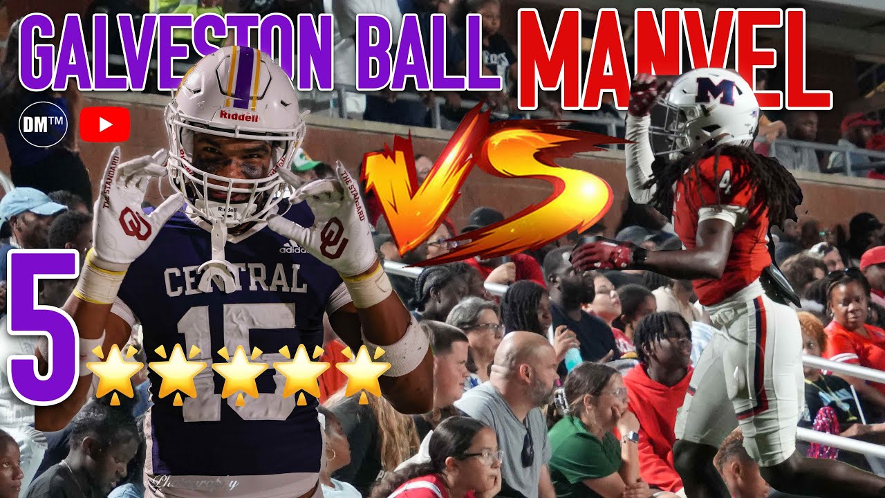 Mike Evans 2.0?!?!🔥| The Best Of TX Football | Galveston Ball vs Manvel | THIS KID IS A 5 STAR! ⭐️
