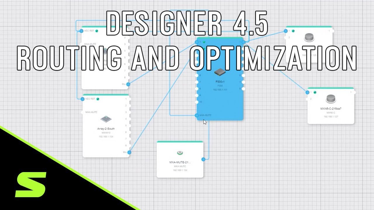 Shure Designer 4.5 Routing and Optimization