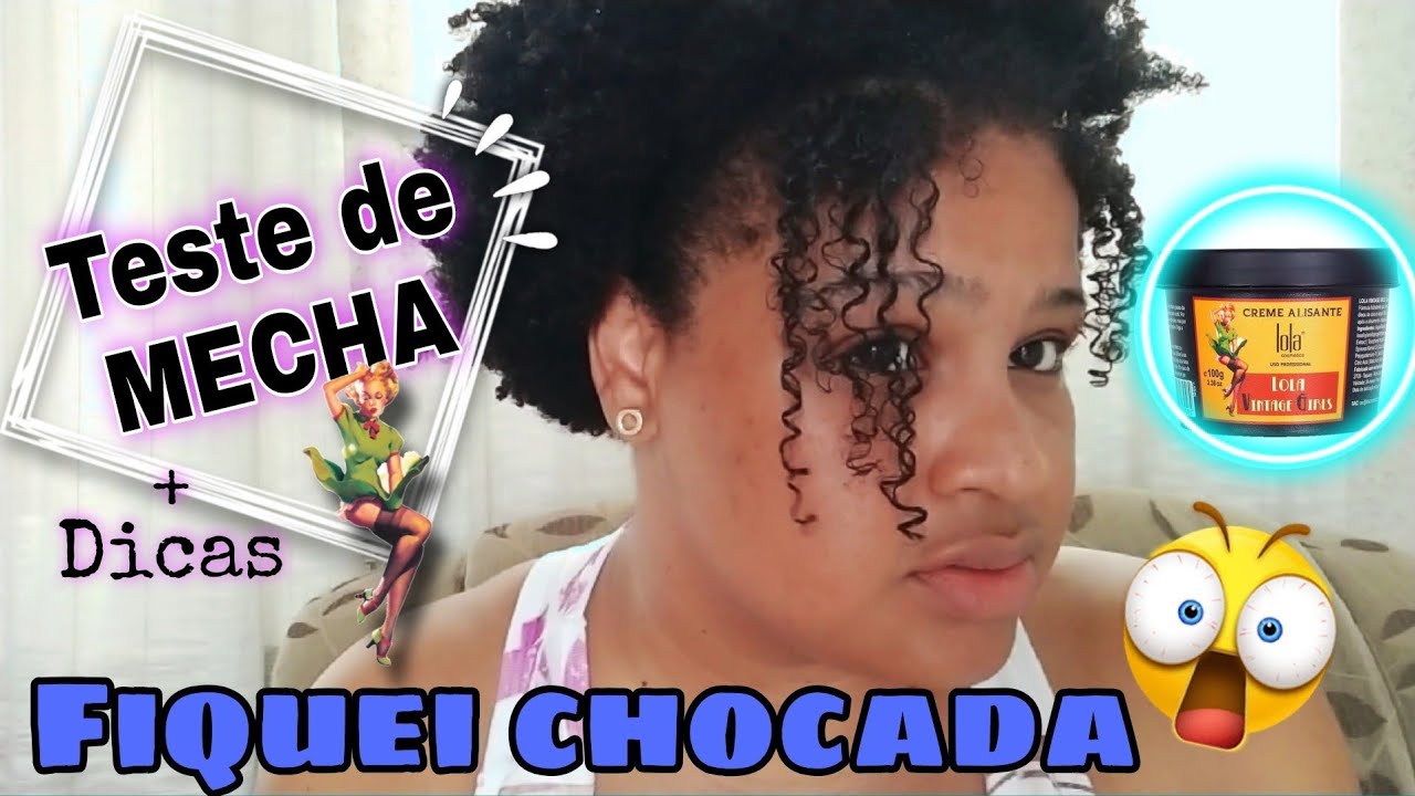 ALISANTE DA LOLA (BOTOX)-Teste de mecha no cabelo crespo