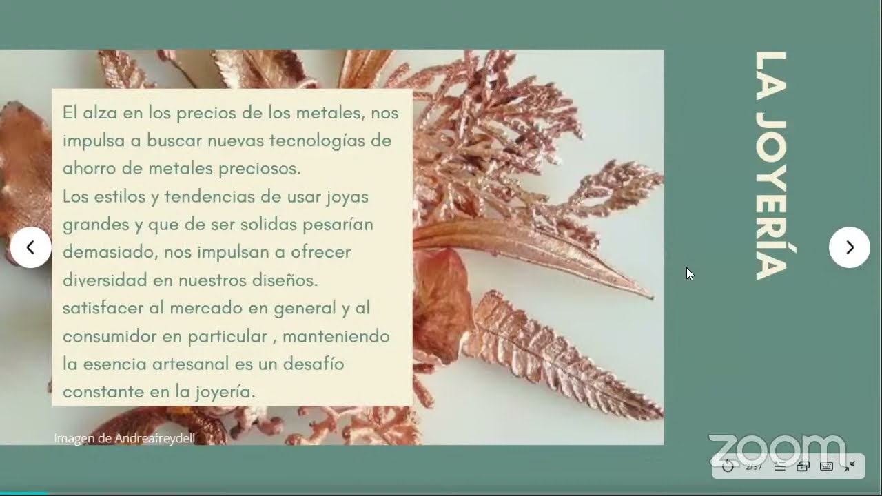 Retos y desafíos de reportenciar la joyería artesanal del Perú. (Día 2)