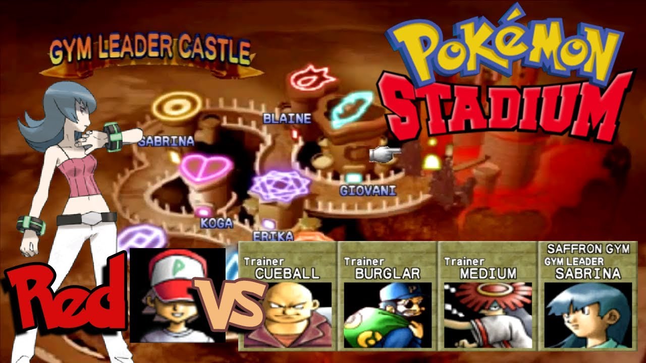 Pokemon Stadium - Gym Leader Castle Sabrina , 100% Walkthrough
