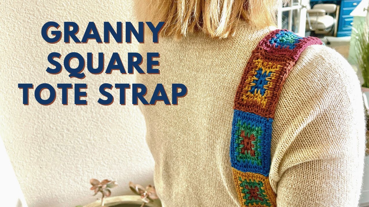 Granny Square CROCHET STRAP for Totes, Cameras, Guitars & More!