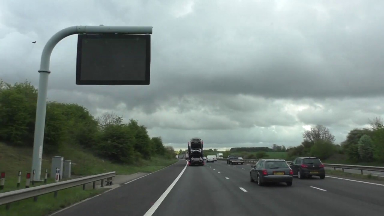 Driving On The M4 Motorway From J15 Swindon To J10 A329(M) Wokingham, England