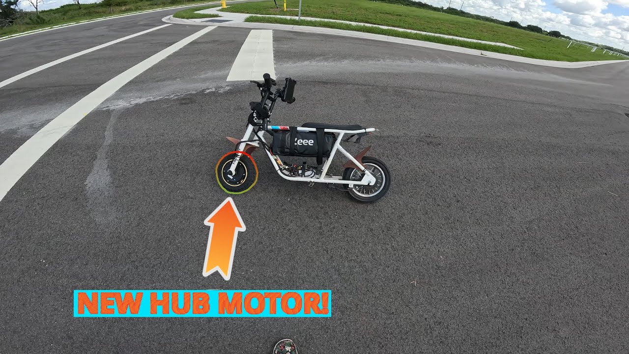 I Put a Scooter Motor in a Razor Rambler 12… (It RIPS!)