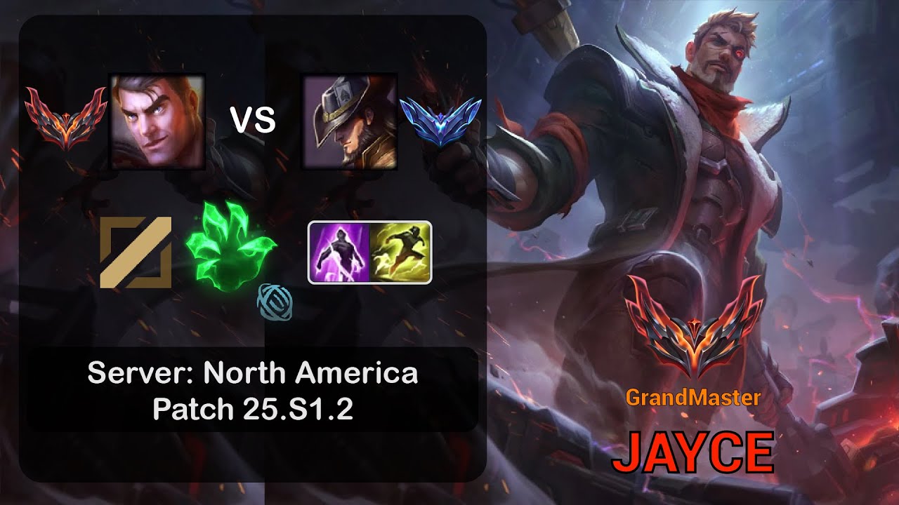 Jayce Mid vs Twisted Fate - NA GrandMaster - Patch 25.S1.2