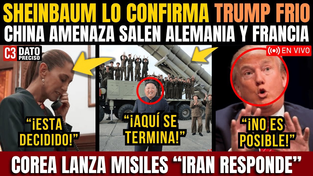¡HAY LLAMADA URGENTE! "COREA LANZA MISILES" ¡IRÁN Y CHINA ADVIERTEN! "RUSIA APOYA" ¡SALE ALEMANIA!