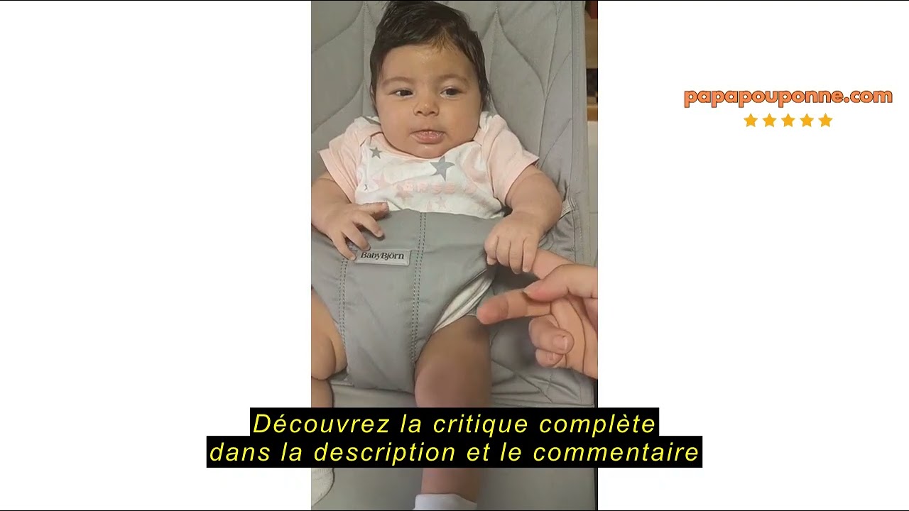 Avis sur la BabyBjörn Transat Bliss, Tissé, Matelassage pétale, Gris sable