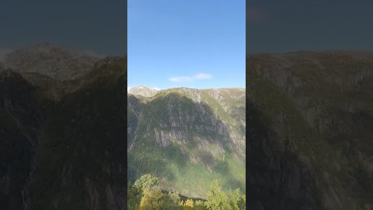 On the way to Buerbreen Reinanuten view point Glacier Gletscher close to Trolltunga Norway