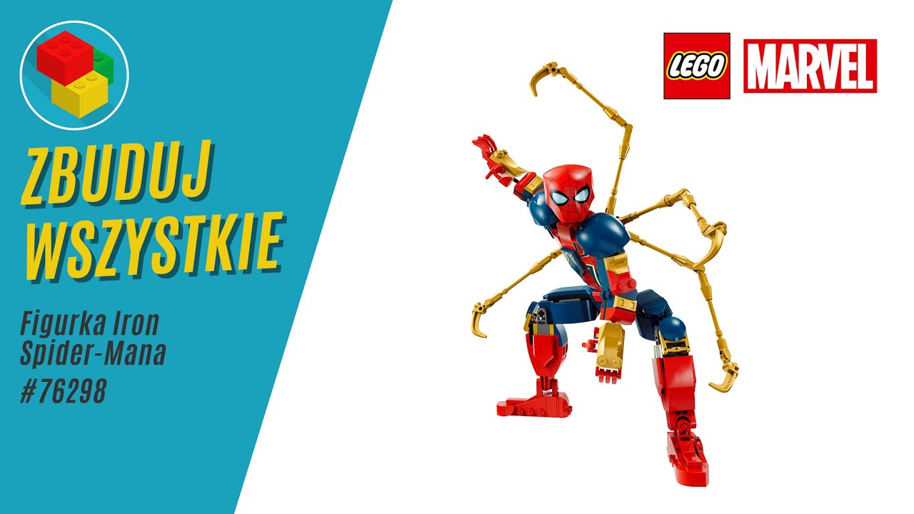 Lego Marvel 76298 Figurka Iron Spider-Mana Speed Build