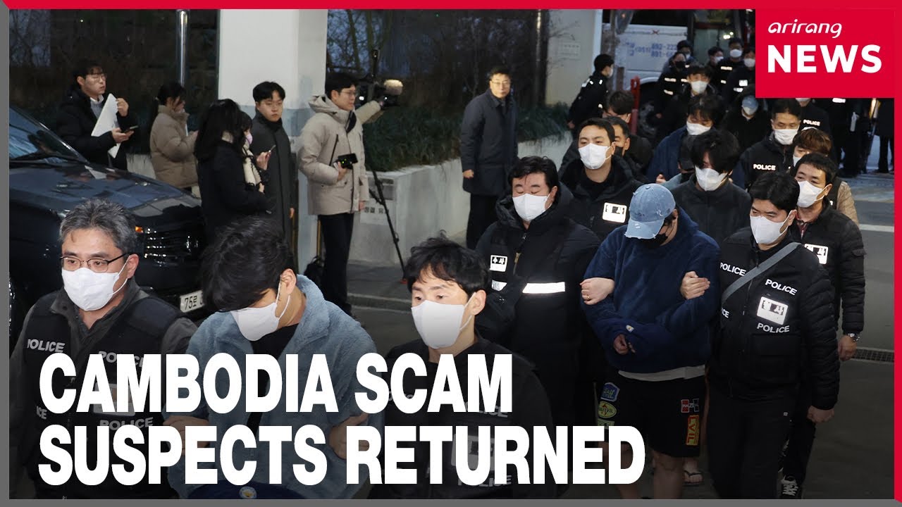 73 S. Koreans detained for alleged scam crimes in Cambodia returned home for investigation