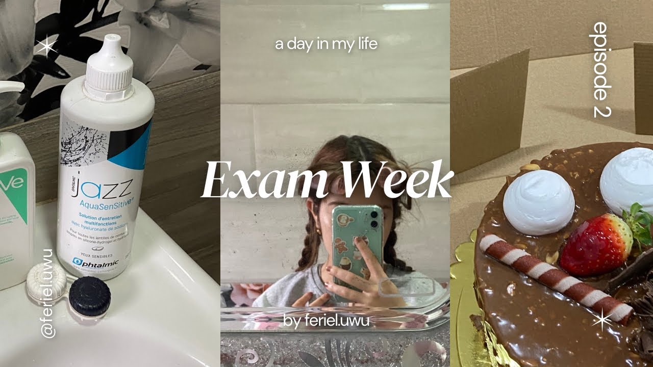 اسبوع التاني من الاختبارات 🍓، عيد ملاد اختي  🌷 : ꗯ ⋆last week exam˳ ˚ ⋆ 