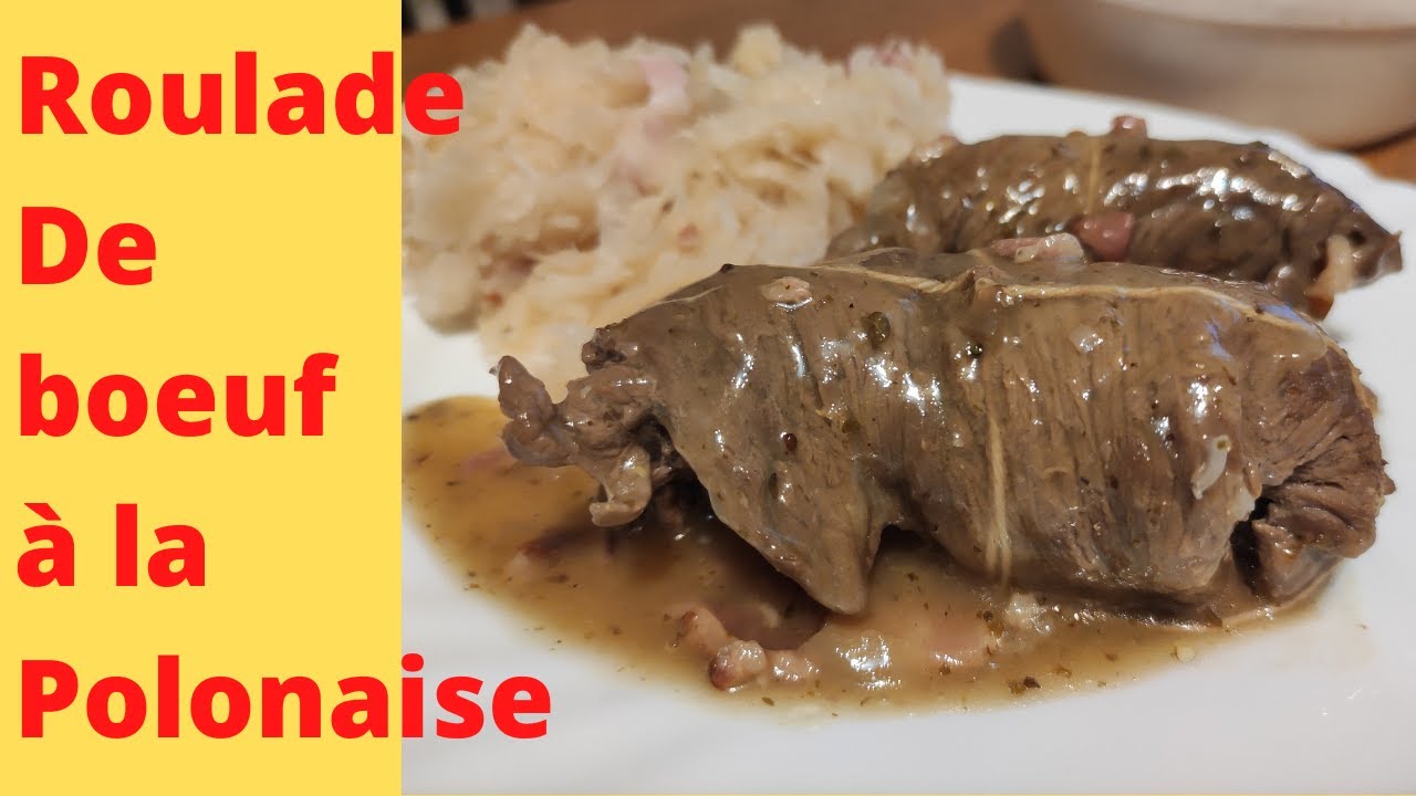roulade de bœuf à la polonaise : Rolade ou Zrazy