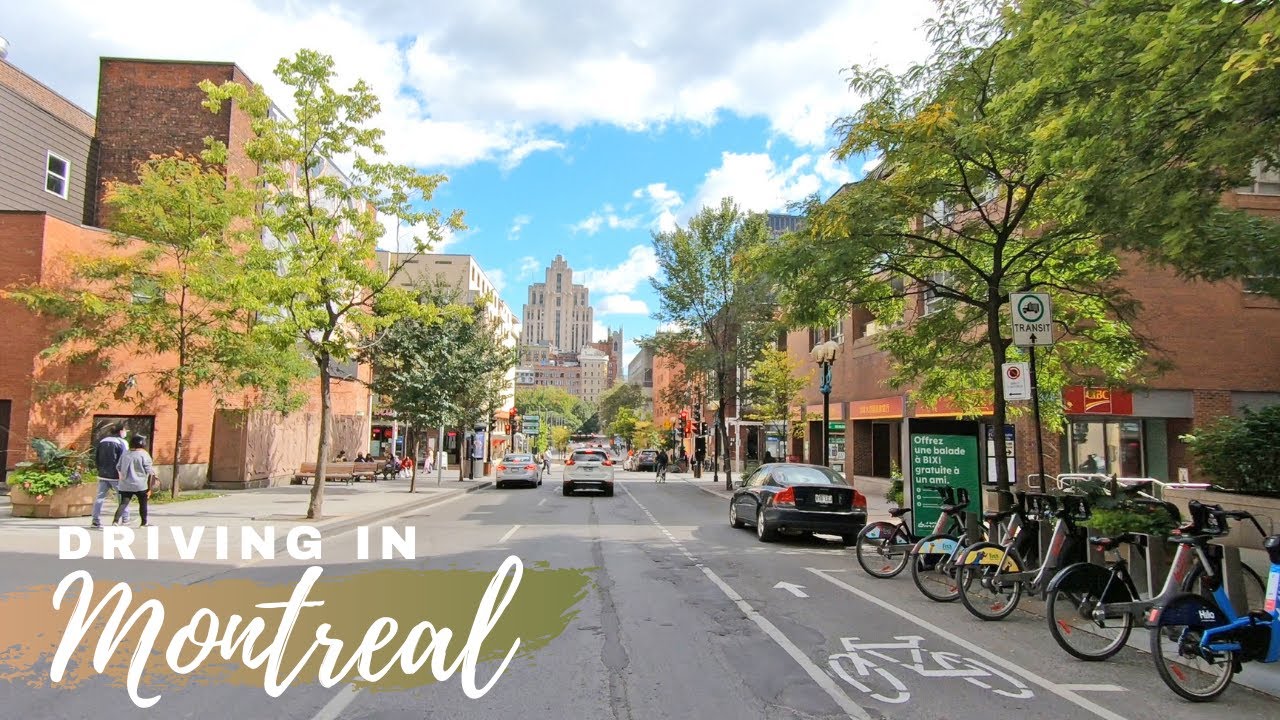 Driving in Montreal from Plateau Mont Royal to Old Port of Montreal #montreal2020 #oldmontreal