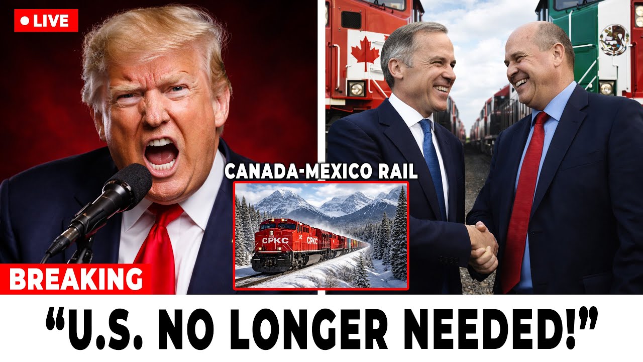 JUST IN: Canada’s Unexpected $500M CPKC Rail to Mexico BYPASSES U.S. Ports — Trump Lost Control!