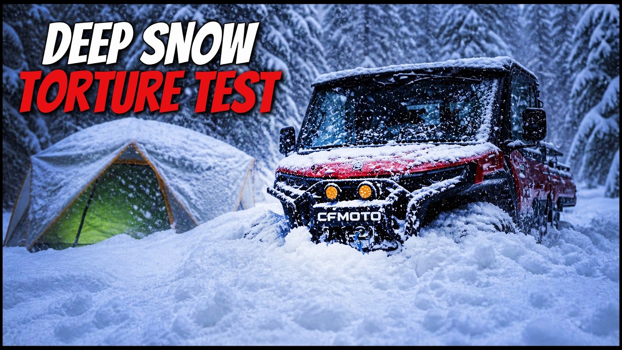 -13 WINTER CAMPING in DEEP SNOW with the U10PRO HIGHLAND