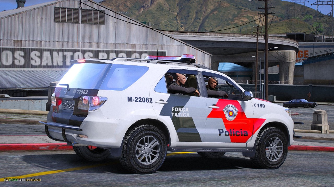 INDIVÍDUO AVISTOU A VIATURA DA FORÇA TÁTICA E CORREU | PMESP - POLICIA NO GTA 5