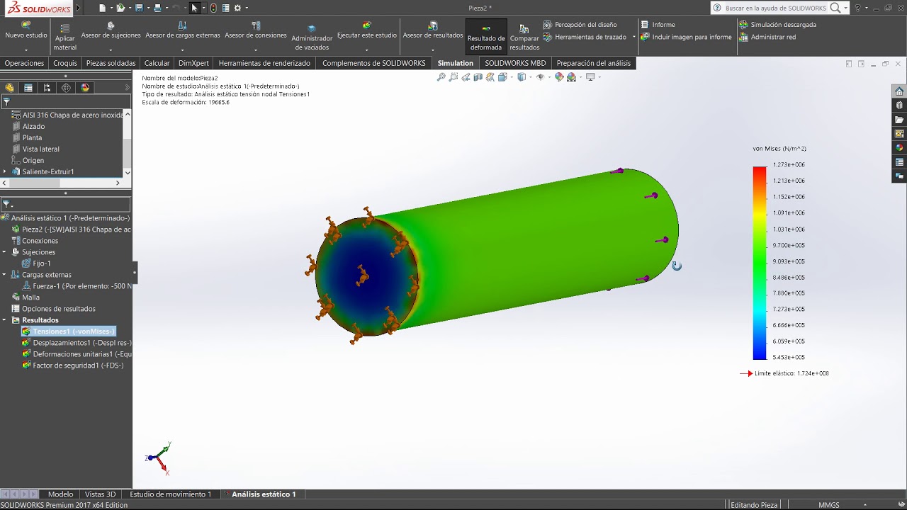 Cómo hacer un análisis de elementos finitos en SolidWorks