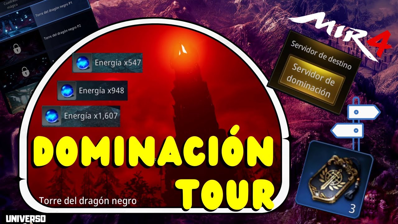 Conociendo Servidor Dominación y Torre Dragón Negro MIR4 ¿Qué se puede farmear? Recursos Legendarios