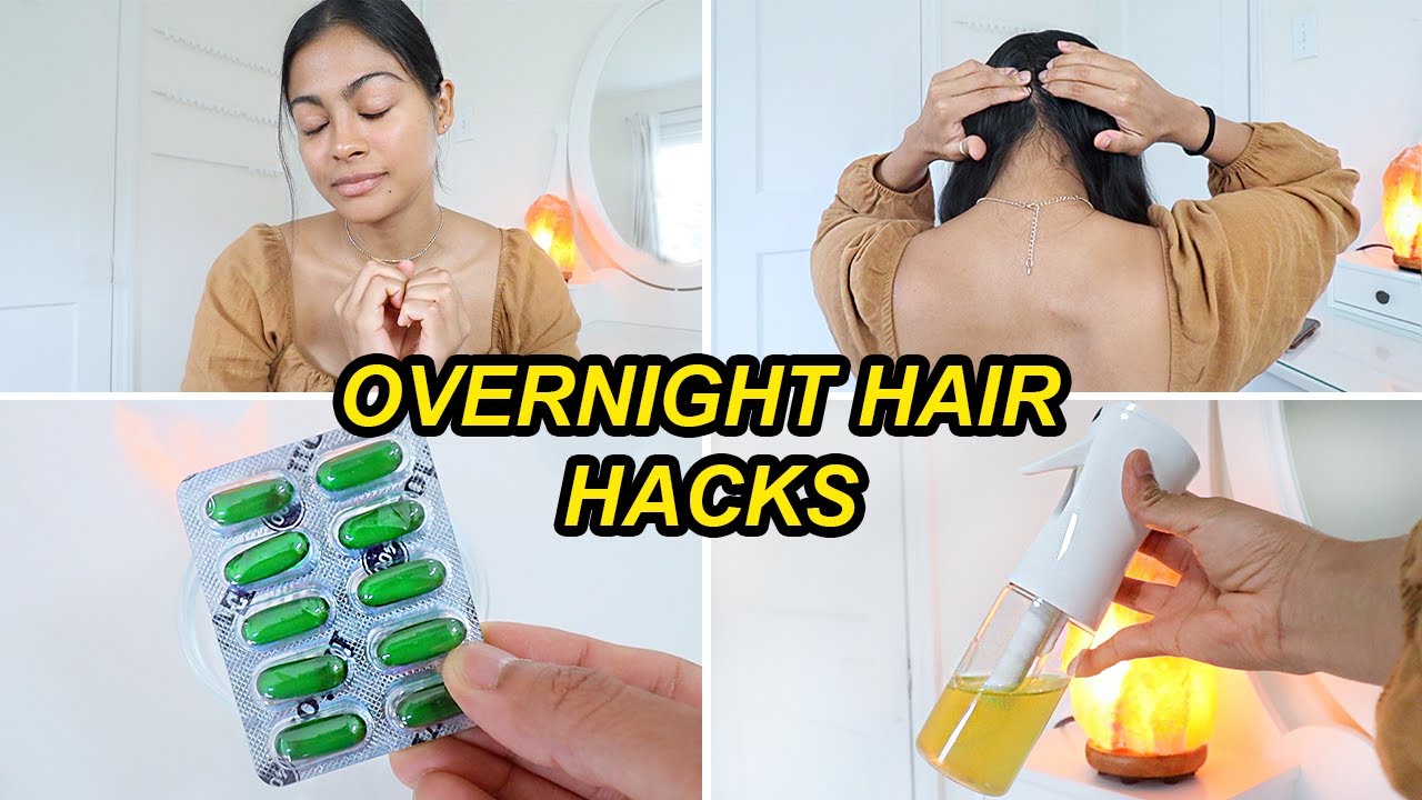 Overnight Hair Growth Hacks I Follow That Worked Wonders! | Stop hair loss & regrow hair ✨