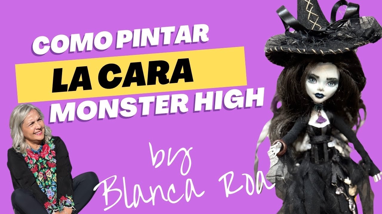 Tutorial Personalizar la cara de una Muñeca Monster High, paso a paso,diy,cómo hacer