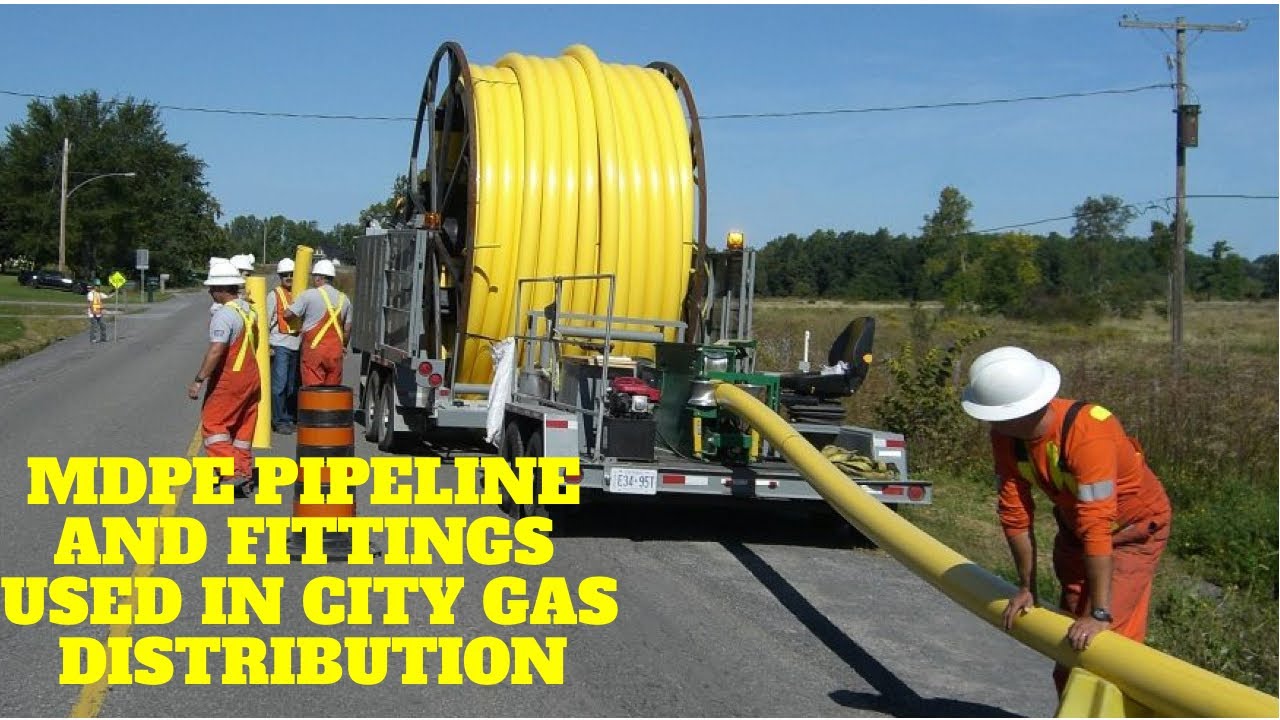 MDPE Pipeline and Fittings used in City Gas Distribution
