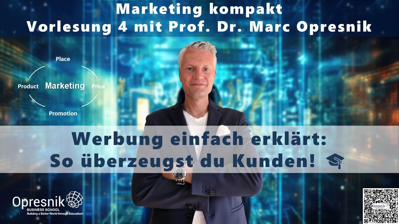 Werbung einfach erklärt: So überzeugst du Kunden! Marketing-Vorlesung 4 mit Prof. Marc Opresnik 🎓