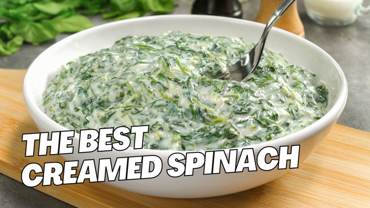 Best CREAMED SPINACH &ndash; a Perfect SIDE DISH to Meat or Fish. Recipe by Always Yummy!