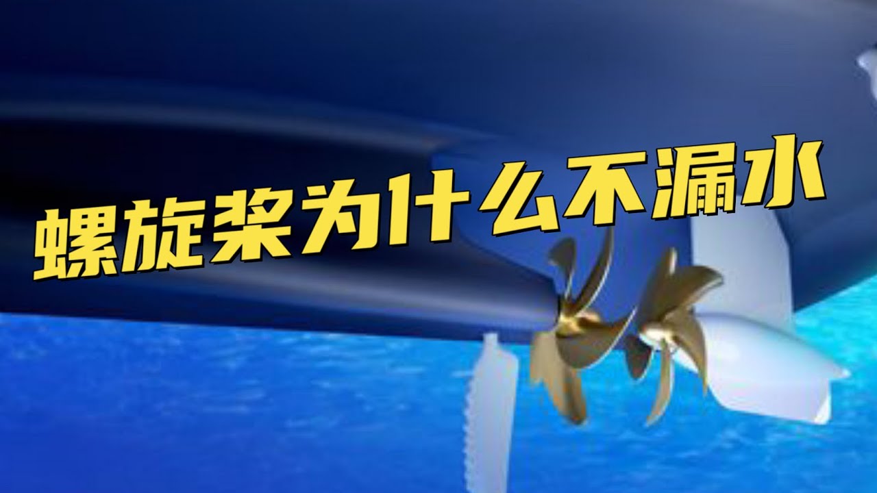 【科普】為什麼海水進不來？螺旋槳和尾軸連接處是怎麼密封的？