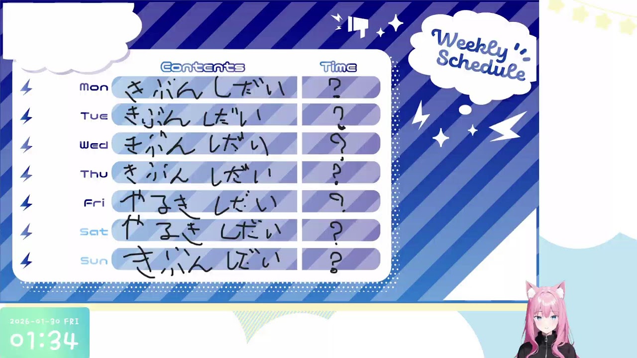 りんごはむ、眠気に負けてしまう雑談　１時まで～