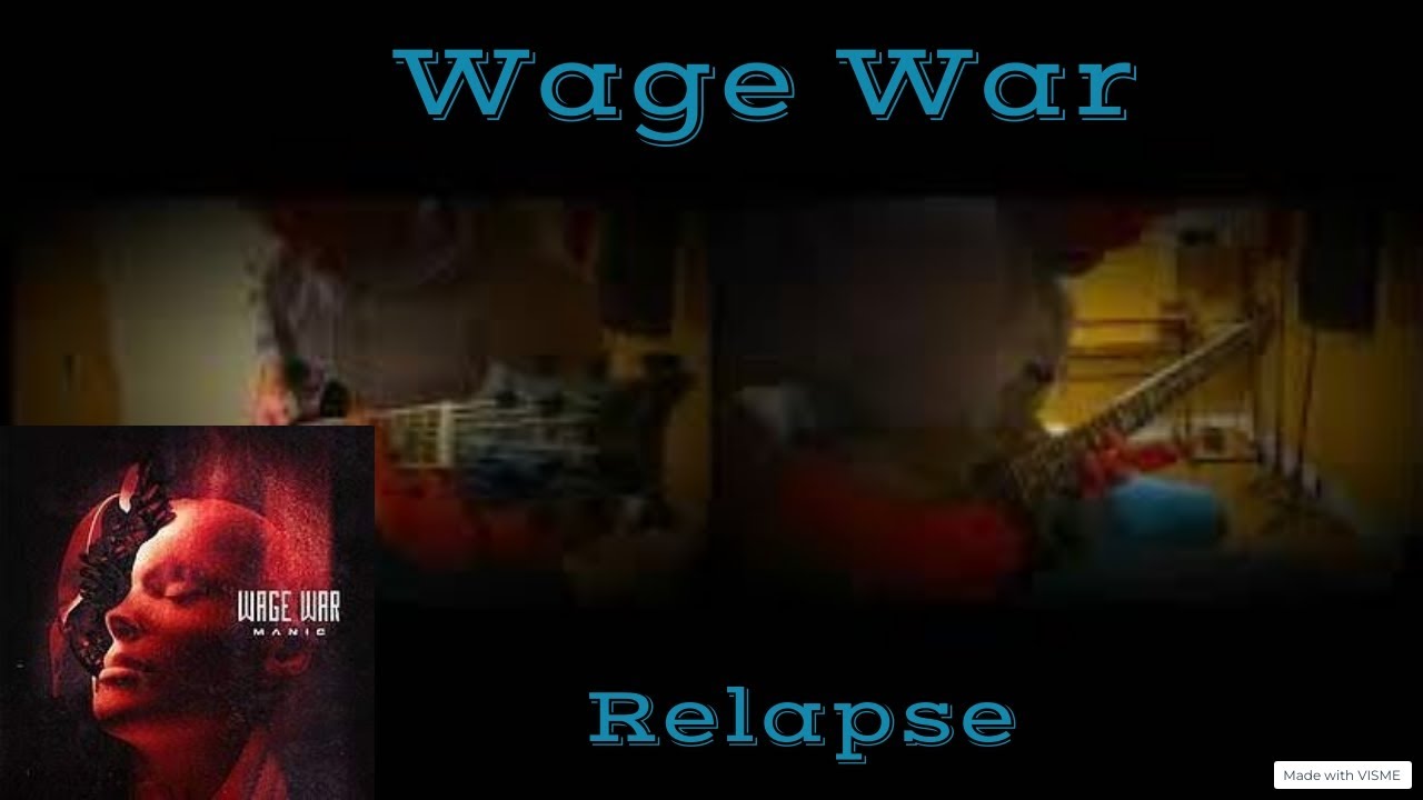 Wage War -  Relapse (Guitar cover) All Guitars Split Screen