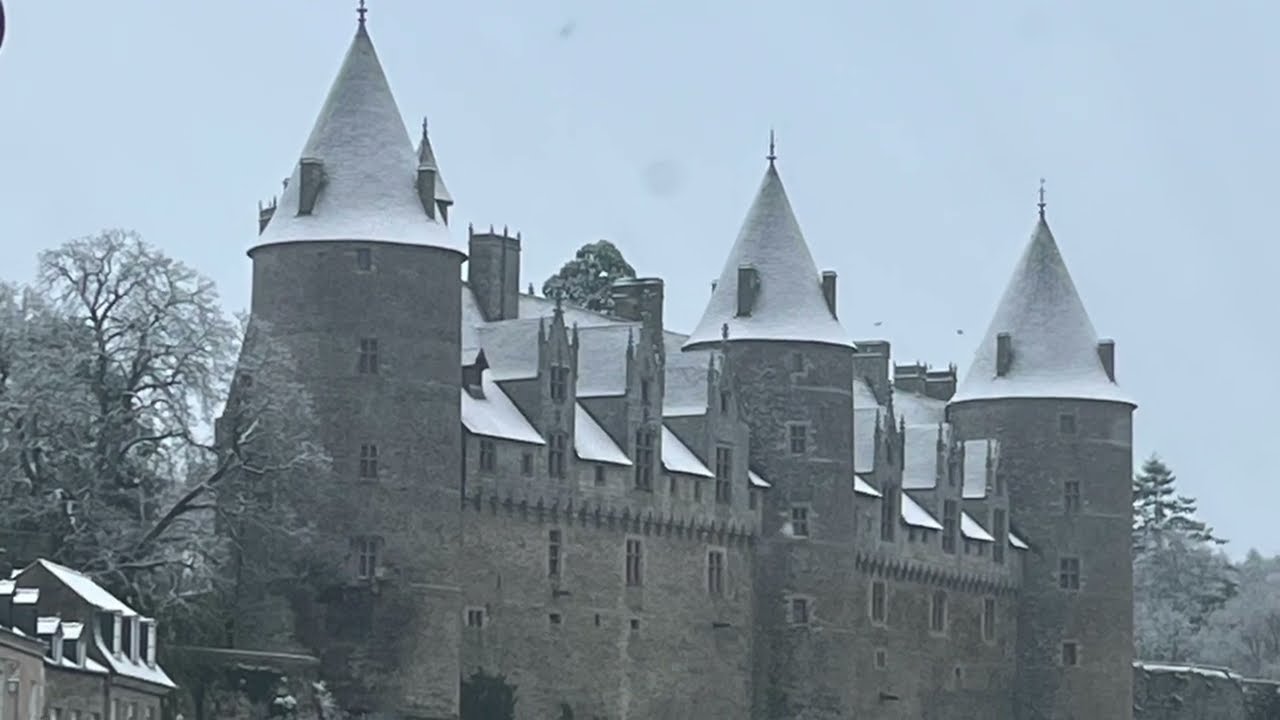 Neige sur Josselin, lundi 5 janvier 2026 🌨️