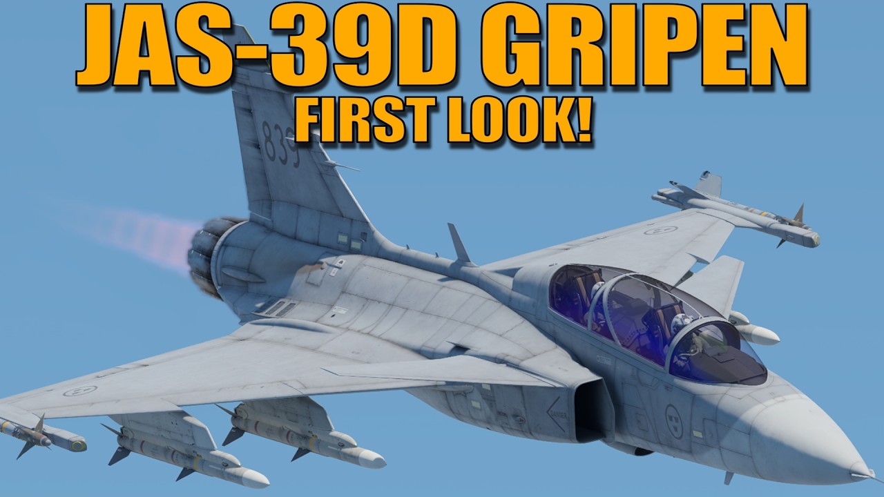 Первый взгляд на JAS-39D GRIPEN! Любимец коллекционеров? - War Thunder