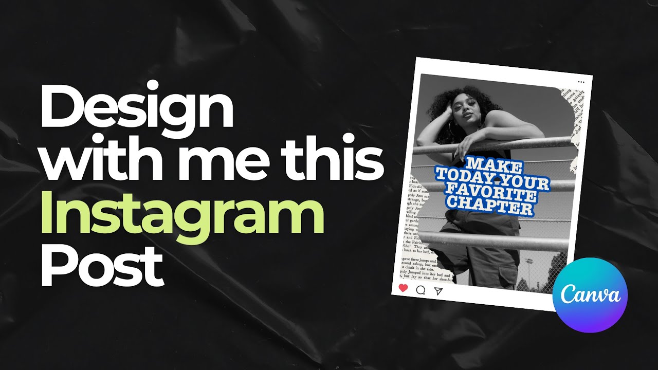Design with me this Instagram post using Canva (step by step tutorial)