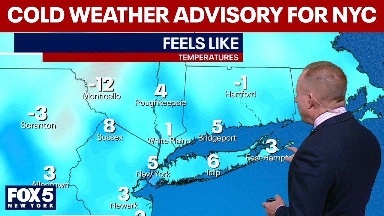Cold weather advisory in effect for NYC