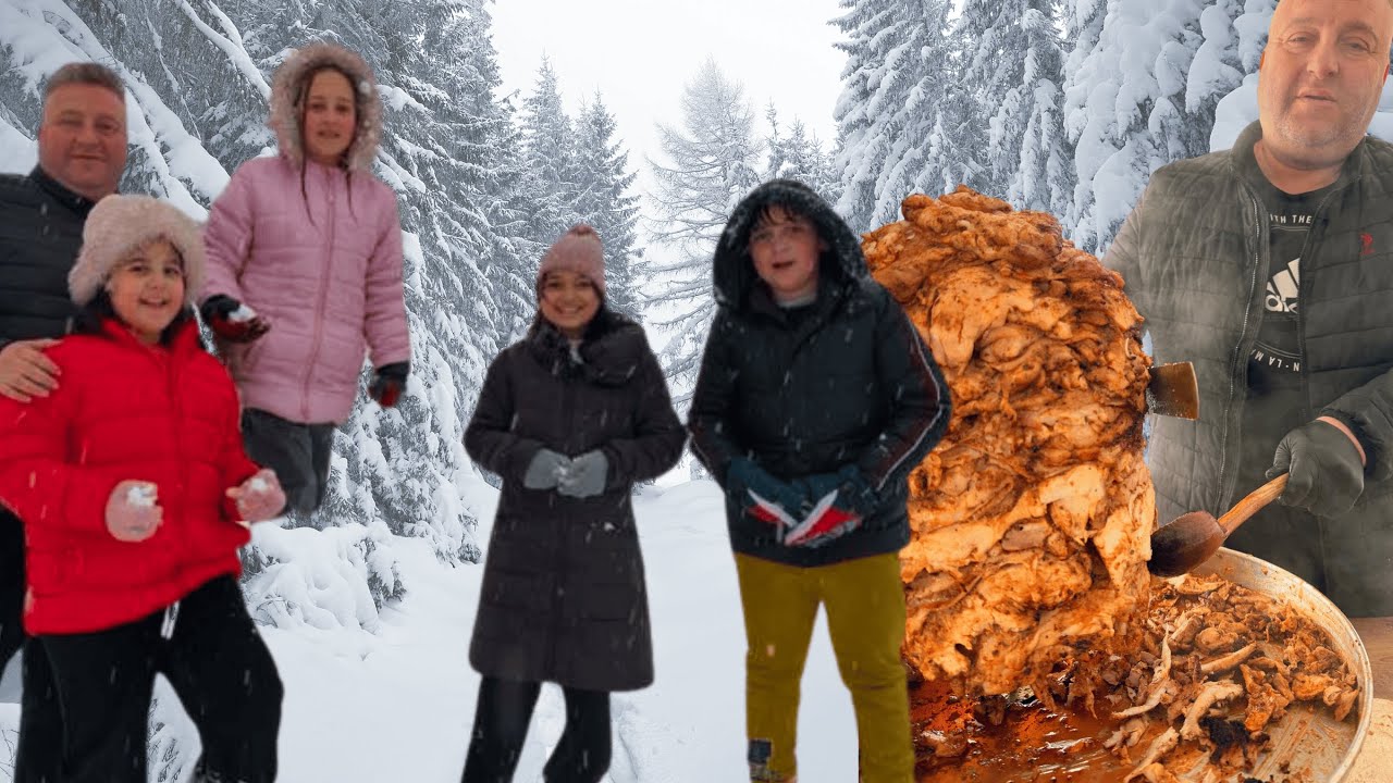 Kar Altında Efsane Tavuk Döner-Legendary Chicken Doner Kebab Under the Snow