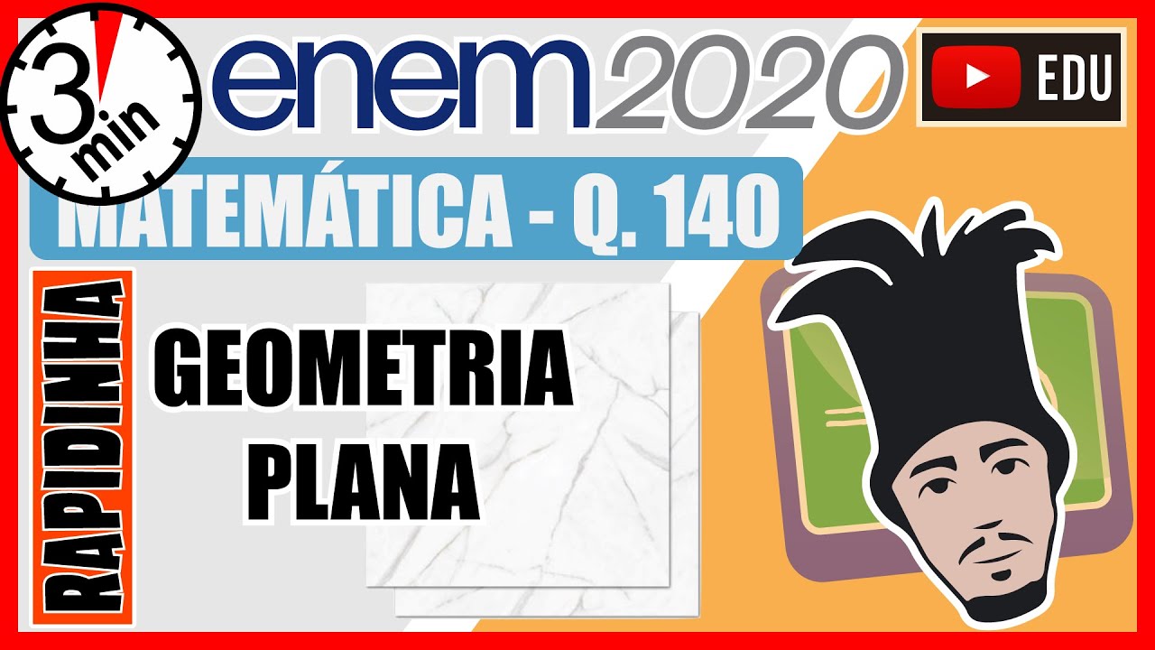 🏃‍♂️[ENEM 2020] 140 📘 GEOMETRIA PLANA O proprietário de um apartamento decidiu instalar porcelanato