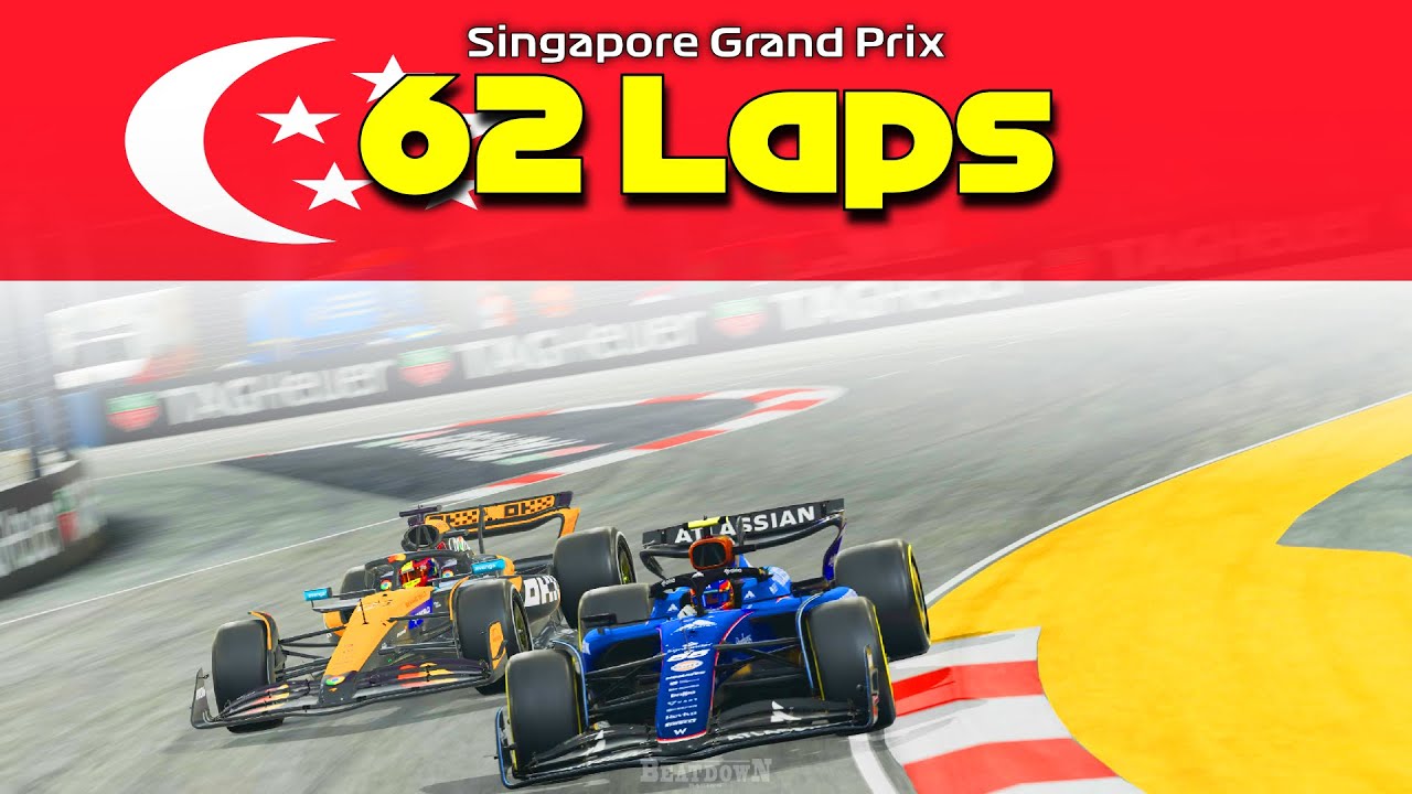 F1 25 - 100% Race Singapore w/ Sainz | #SingaporeGP 🇸🇬
