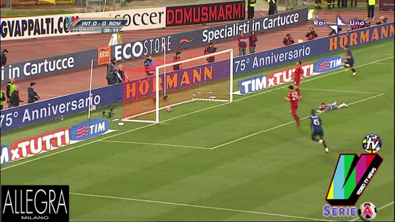 DIEGO MILITO FANTASTICO GOL - ROMA INTER 0-1 - FINALE COPPA ITALIA - 05-05-2010