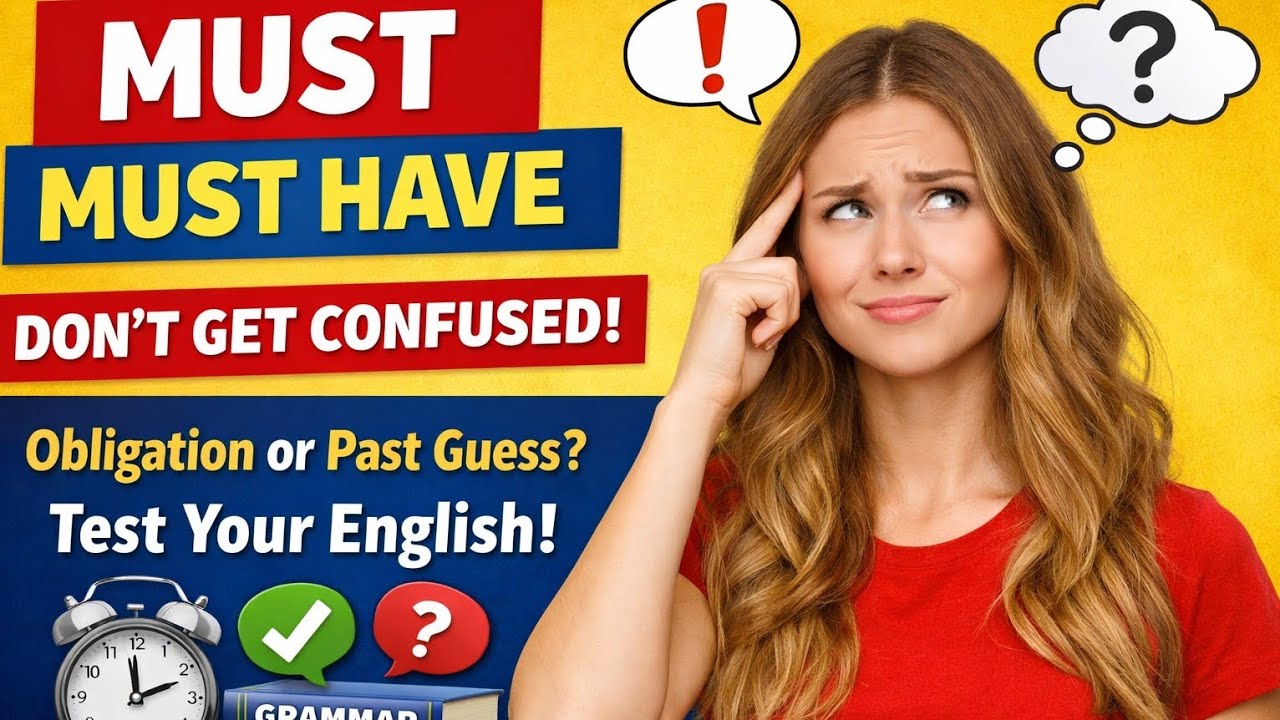 Must & Must Have Explained with Practice Sentences | English Coaching