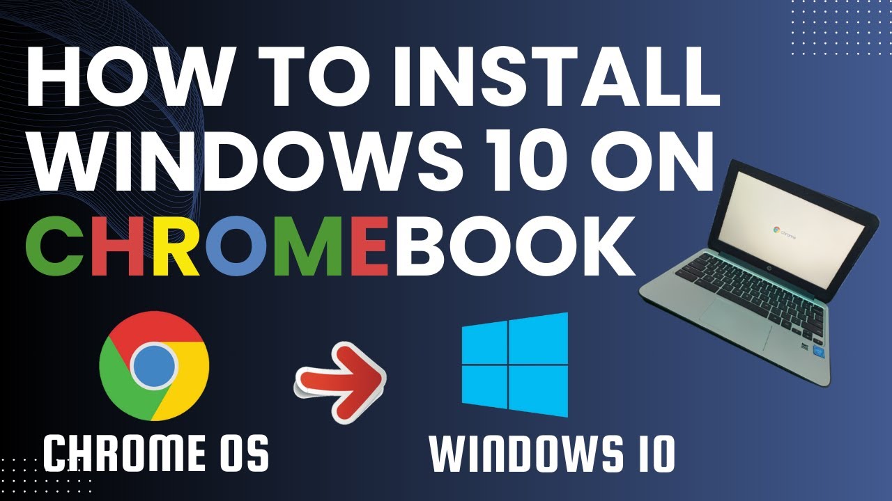Как установить Windows 10 на HP Chromebook 11 G4. #windows10 #onetap