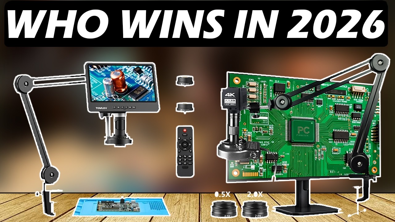 Top 3 Digital Microscope Cameras 2026 for Electronics, Lab & DIY Projects