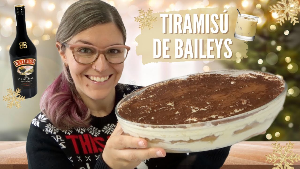 TIRAMISÚ de BAILEYS *POSTRES NAVIDEÑOS Fáciles SIN HORNO*