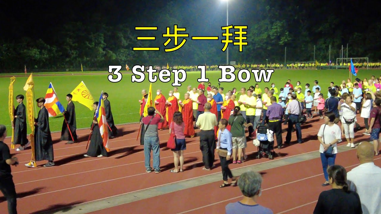 三步一拜 3 Step 1 Bow by Zu Lin Temple Vesak Day event 4K #vesak #singapore  #buddhist