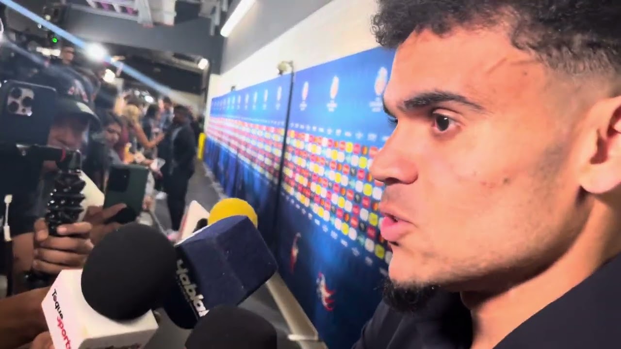 Luis Diaz reacts to Colombia tying with Brazil in Copa America