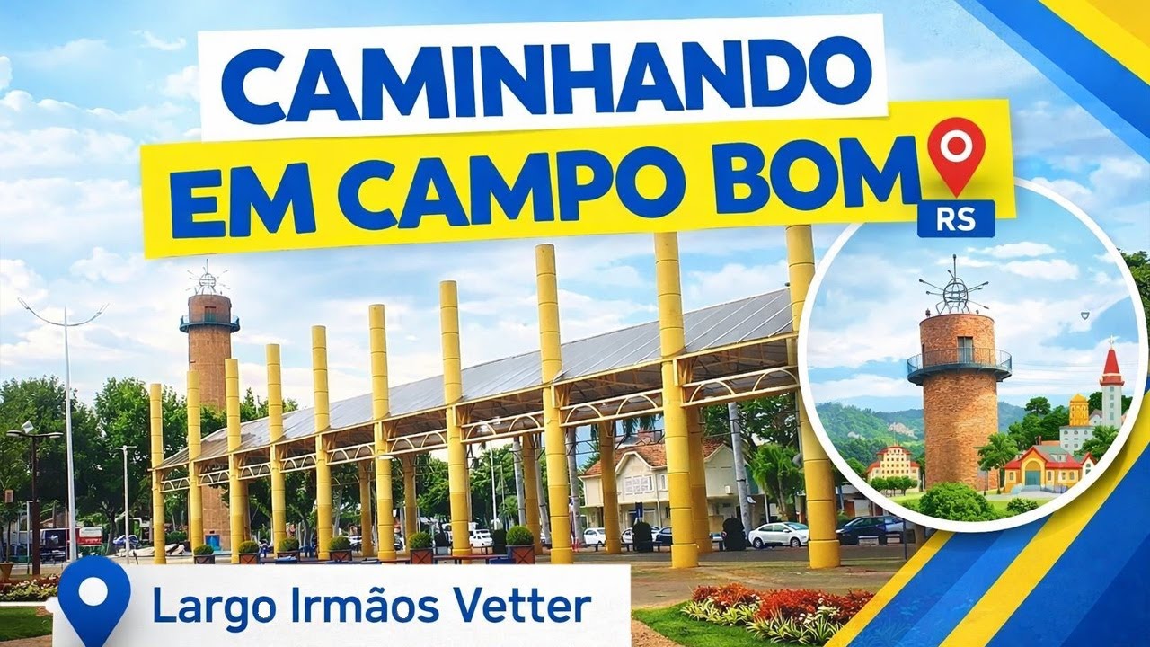 Caminhando Pela Cidade de Campo Bom - RS - Walking Tour