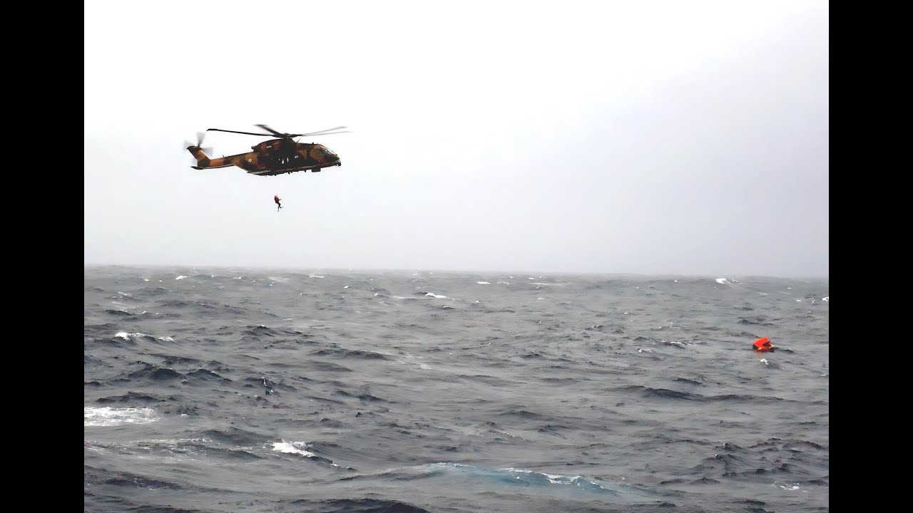 Helicopter Rescue Atlantic Ocean Oct 2011