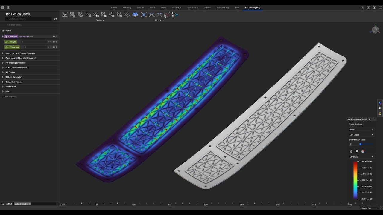 Creating a computational design workflow to lightweight drone's panels with nTop's new ribbing tools