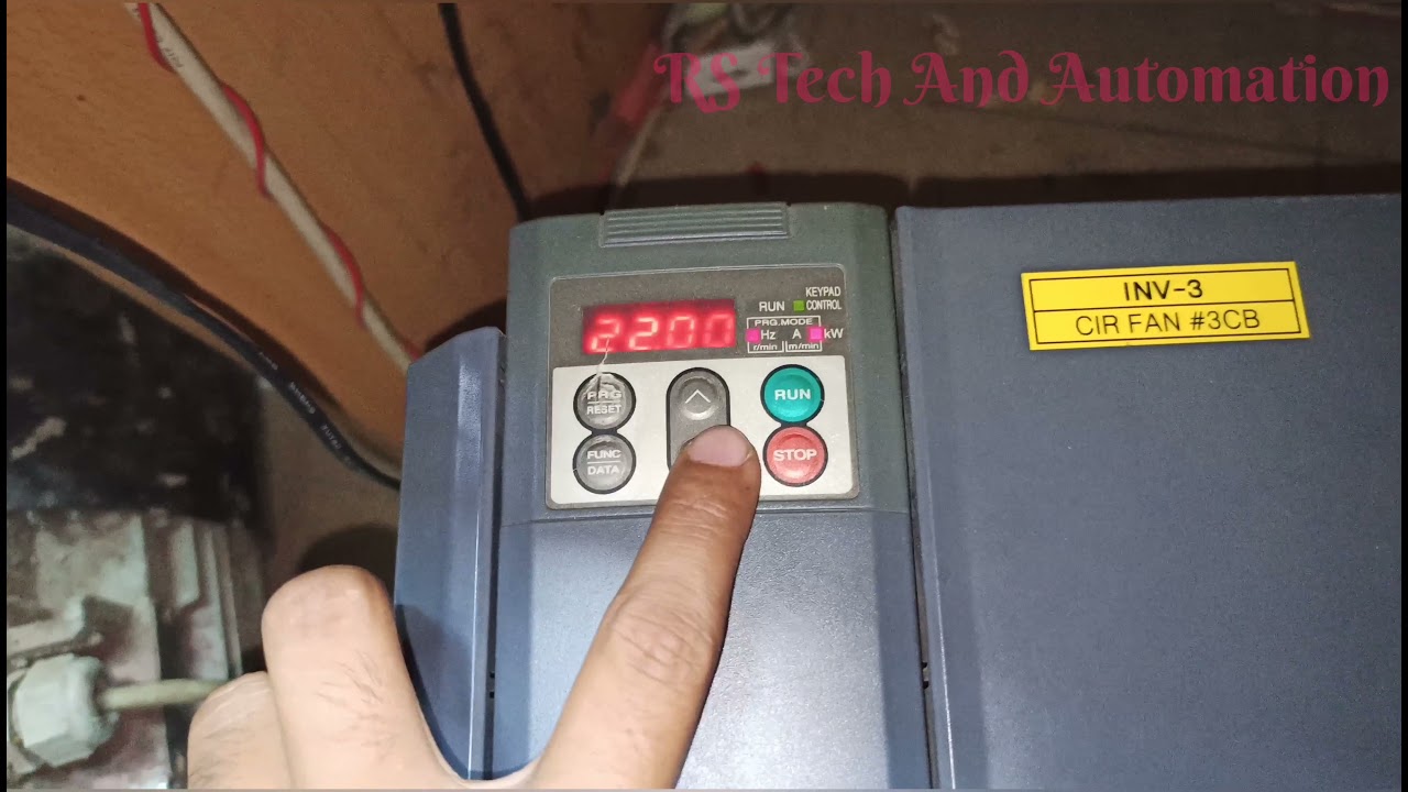 Fuji VFD Keypad Mode Parameter Setting || Local mode || How to Program the Fuji FRENIC-ECO Inverter.