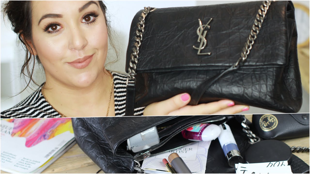 WHATS IN MY BAG I YSL MONOGRAM WEST HOLLYWOOD FALL 2016 I REVIEW DEUTSCH